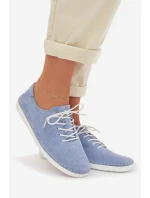 Dámské polobotky z přírodního semiše model 22013889 Modré - S.Barski