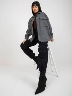 Košeľa DN KS 4005.99P tmavo šedá