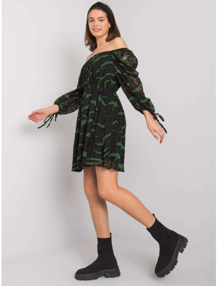 Šaty LC SK 22K 3040.19P čierna a zelená