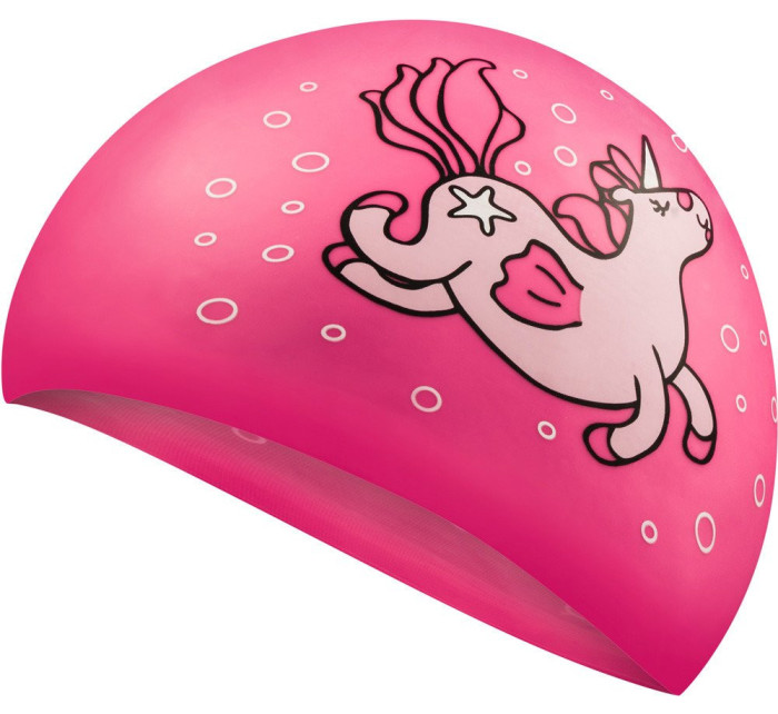 AQUA SPEED Detská plavecká čiapka Unicorn Pink