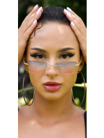 Sexy rimless lightly tinted summer glasses