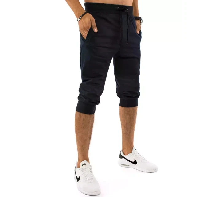 FashionStreet pánske tmavomodré teplákové šortky SX1536