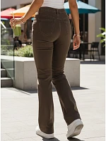Jeansy damskie wide leg brązowe model 22123831 - FashionStreet