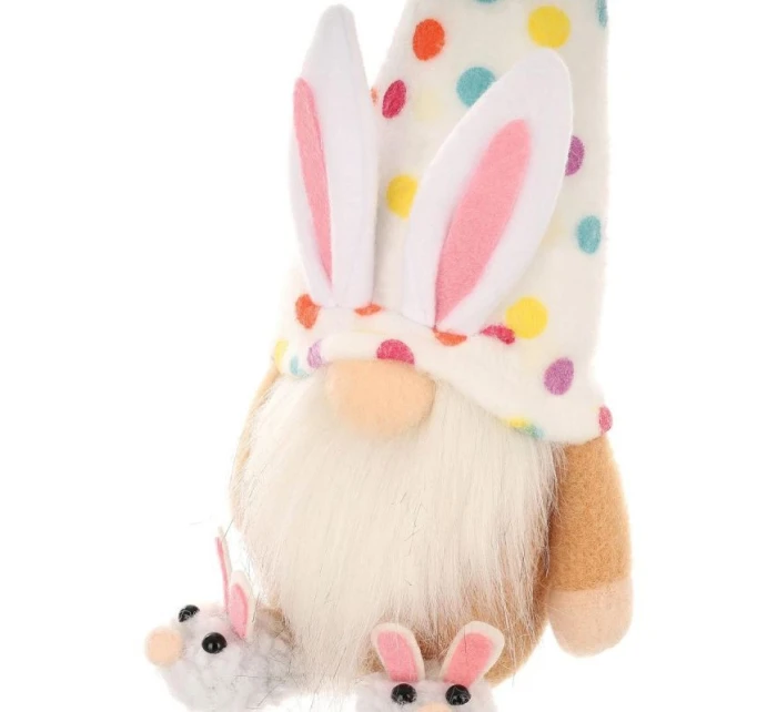 MEDVEĎ GHOOM 25CM V SNOCH CHLAPEC JARNÁ DEKORÁCIA