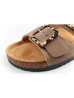 Lee Cooper dámské šněrovací boty slip-on žabky khaki pohodlné lehké dámské