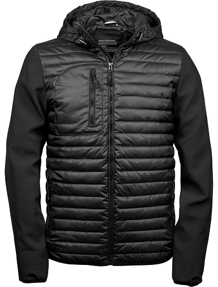 Tee Jays TJ 9628 Pánska bunda s kapucňou Crossover 18.9628 čierna/čierna Tee Jays TJ 9628 Pánska bunda s kapucňou Crossover 18.9628 čierna/čierna