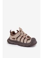 Chłopięce Buty Sportowe Trekkingowe Beżowe Falenisa