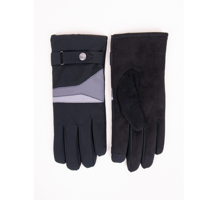 Yoclub Pánske rukavice RS-081/5P/MAN/001 Black