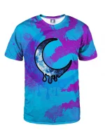 Unisex tričko Crescent Tie Dye TSH AFD579 blue-violet - Aloha From Deer