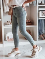 Dámské úzké džínové kalhoty s páskem modré Dstreet model 21985353 - FashionStreet Dámské úzké džínové kalhoty s páskem modré Dstreet model 21985353 - FashionStreet