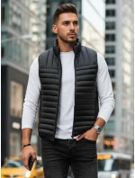 Pánská prošívaná vesta černá model 21991586 - Dstreet Pánská prošívaná vesta černá model 21991586 - Dstreet