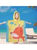 PončoBavlnené svetové detské plážové pončo s kapucňou 60x60 PončoBavlnené svetové detské plážové pončo s kapucňou 60x60