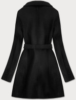 Klasický černý dámský kabát s vlny model 16147898 - ROSSE LINE