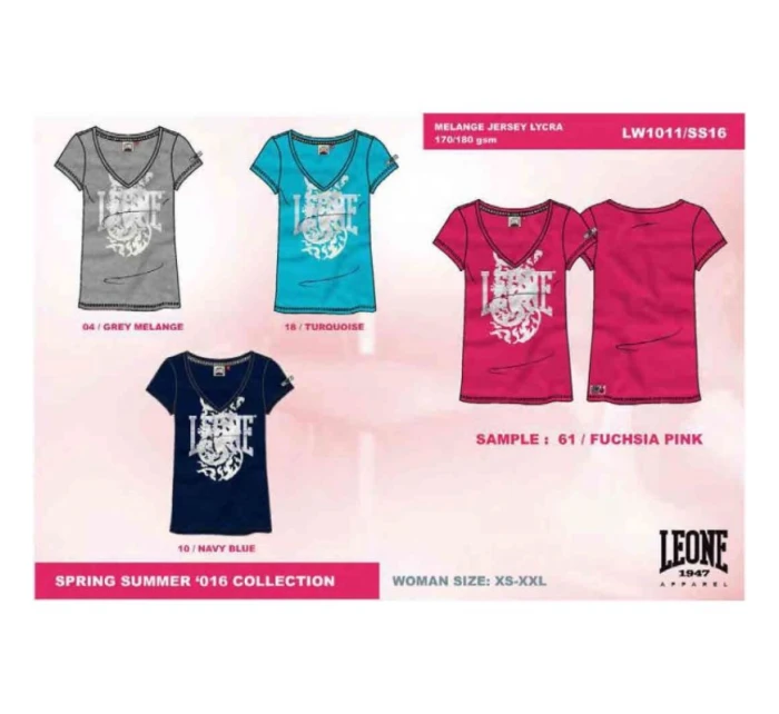 Dámske tričko LEONE LW1011/S16 tyrkysová "M"