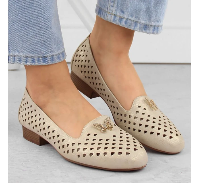 Žaluďové topánky M.Daszynski W SAN35 gold