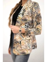 Bavlnená bunda s farebnou potlačou ťavy Bavlnená bunda s farebnou potlačou ťavy