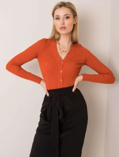Dámsky sveter 205 SW 0327.48 tmavo oranžový