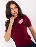 Sweter IT SW model 21471665 bordowy - FPrice