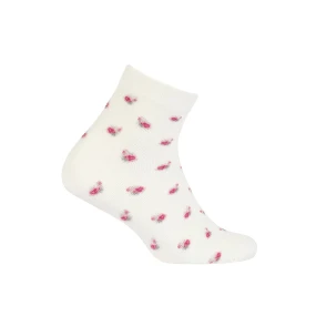 TENKÉ PONOŽKY FARBA 2-6 ROKOV DIEVČATÁ OFF WHITE 21-23