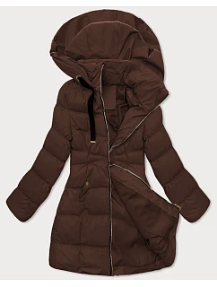 Dámska bunda s kapucňou J Style Chocolate (5M3231-158)