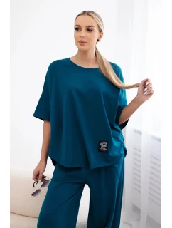 Súprava bavlnená blúzka + námornícke nohavice