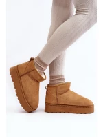 Boty Na Platformě Kožešinou Camel model 21639721 - Boto