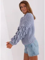 Sweter AT SW model 18895514 szaro niebieski - FPrice