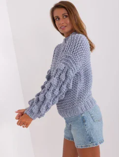 Sweter AT SW model 18895514 szaro niebieski - FPrice