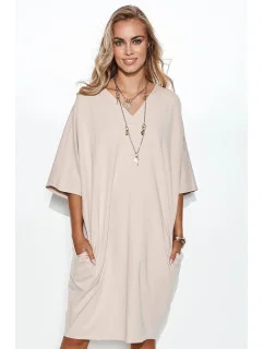 Denné šaty M708 béžové - Makadamia