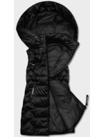 Černá dámská vesta s kapucí model 18022544 - S'WEST