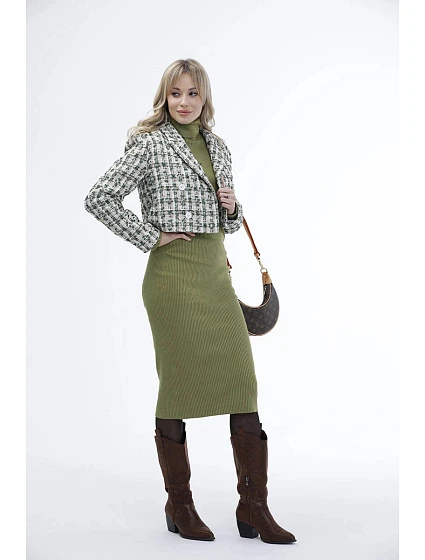 Krátké zelené sako model 18369404 - Ann Gissy