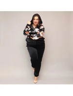 Černý dámský velurový komplet model 20070142 - Moon