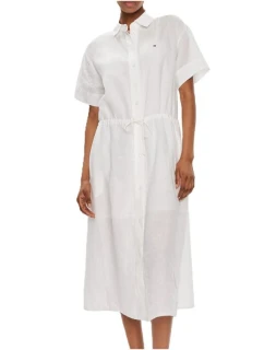 PLÁTENNÉ MIDI ŠATY TOMMY HILFIGER