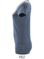 SOL'S Regent Fit Women Dámske tričko „Slim Fit“ 25.2758 melírovaná džínsovina SOL'S Regent Fit Women Dámske tričko „Slim Fit“ 25.2758 melírovaná džínsovina