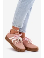 Dámské Tenisky Na Platformě S Ozdobami Růžové model 21688410 - Boto Dámské Tenisky Na Platformě S Ozdobami Růžové model 21688410 - Boto