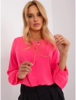 Bluzka EM BZ model 18955413 fluo różowy - FPrice Bluzka EM BZ model 18955413 fluo różowy - FPrice
