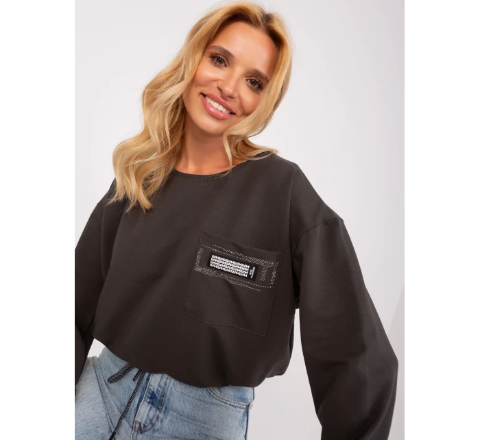 Bluzka RV BZ model 18785509 ciemny khaki - FPrice