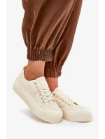 Dámské krajkové tenisky Big Star – béžové