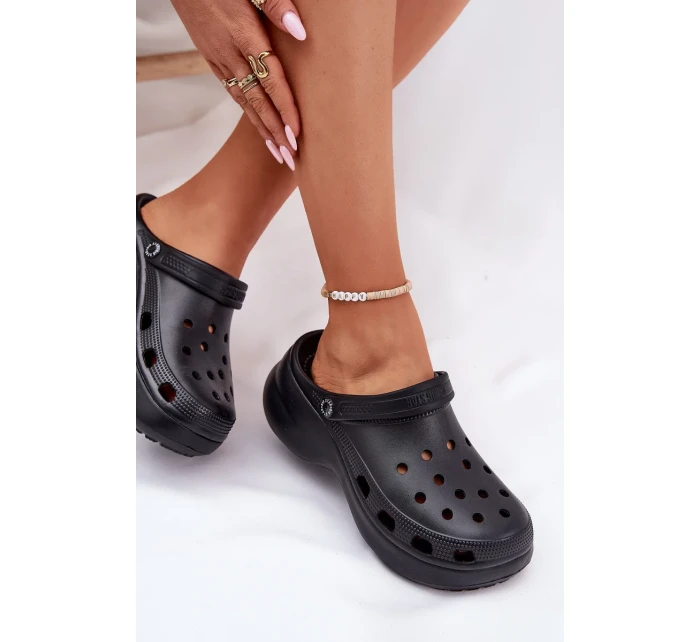 Dámske penové papuče na pevnej podrážke Big Star - čierne Dámske penové papuče na pevnej podrážke Big Star - čierne