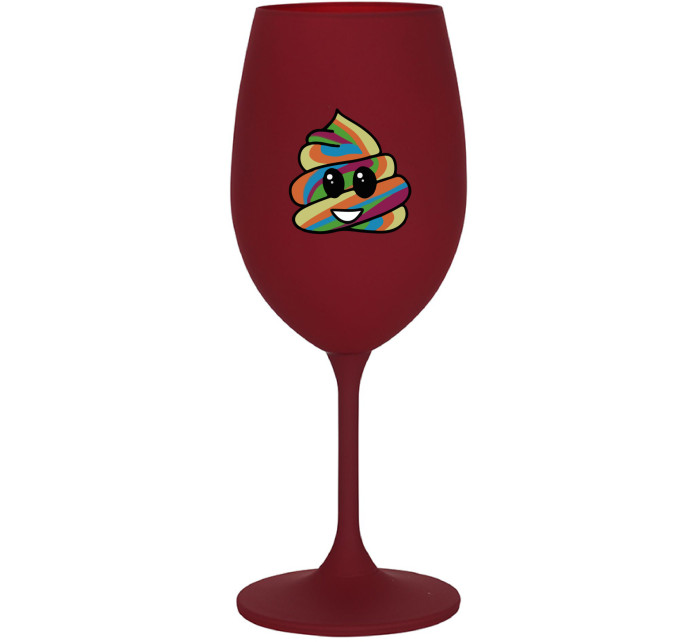 DUHOVÉ VESELÉ EE - bordo sklenice na víno 350 ml