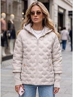 Kurtka damska pikowana z kapturem  model 22341100 - FashionStreet
