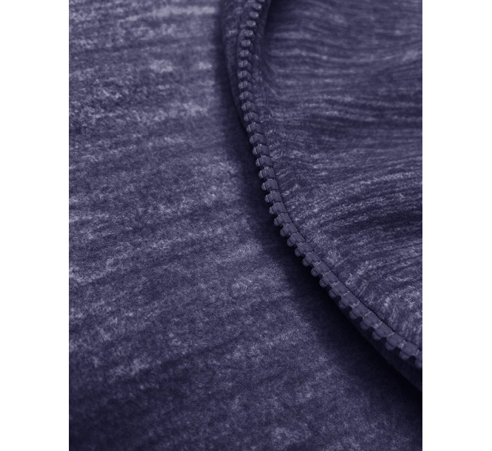 Svetlomodrá melanžová dámska fleecová mikina (2312)