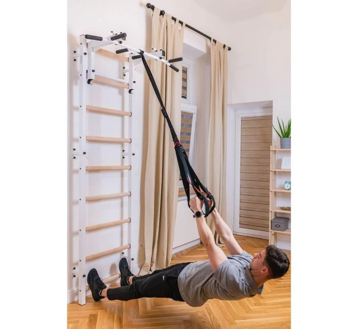 GYMNASTICKÝ REBRÍK S NASTAVITEĽNOU TYČOU A ZÁBRADLÍM BENCHK 732W