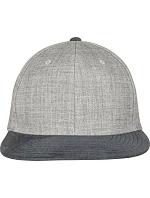 Flexfit 6089MS/6089VM 6-panelová snapbacková čiapka „Melange“ 55.689M šedá/šedá Flexfit 6089MS/6089VM 6-panelová snapbacková čiapka „Melange“ 55.689M šedá/šedá