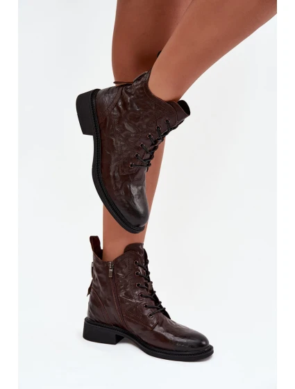 Dámske topánky Artiker - zateplené, prírodná koža, čokoláda Dámske topánky Artiker - zateplené, prírodná koža, čokoláda