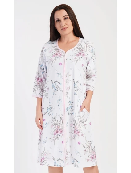 Dámske domáce šaty s trojštvrťovými rukávmi Margot
