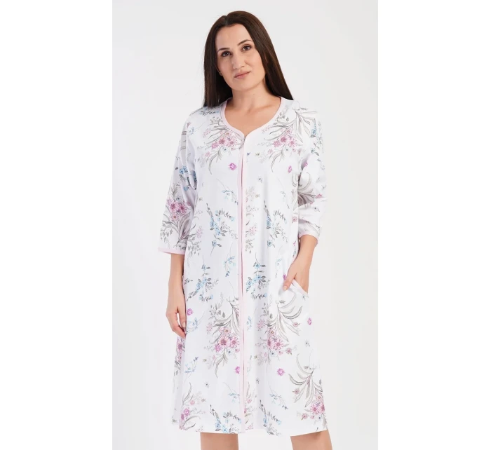 Dámske domáce šaty s trojštvrťovými rukávmi Margot
