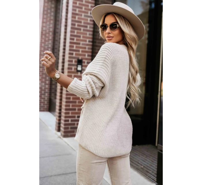 Sveter so zapínaním model 218116 Numoco