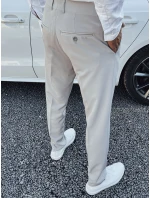 Pánské elegantní kalhoty světle šedé Dstreet model 21975902 - FashionStreet