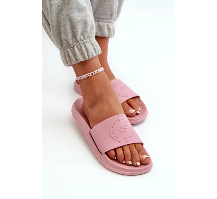 Damskie Klapki 4FMM00FFLIF045-56S Różowe Damskie Klapki 4FMM00FFLIF045-56S Różowe